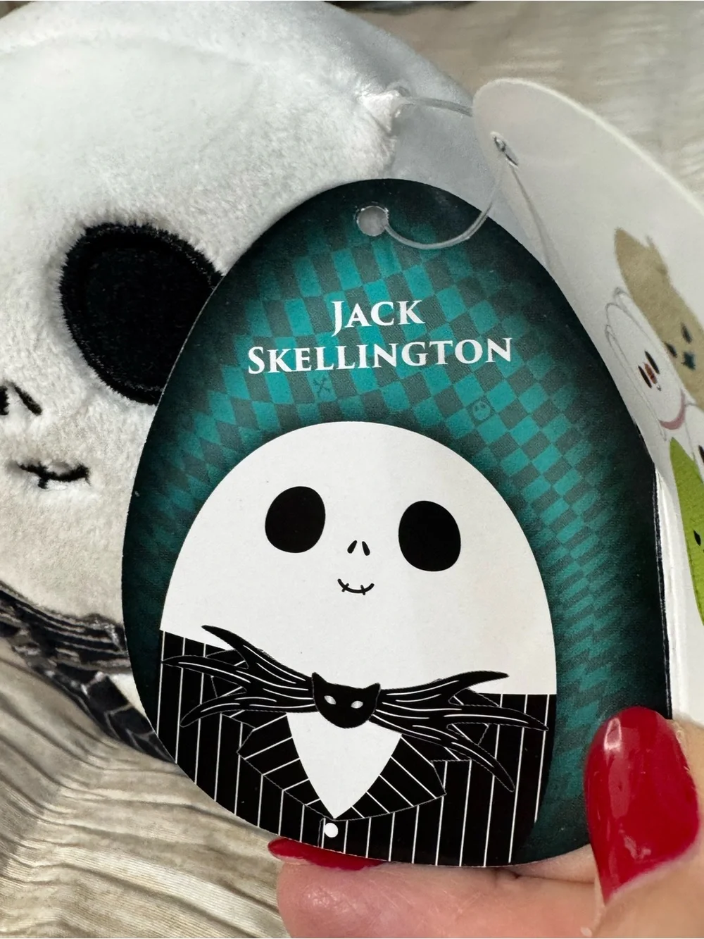 Ellington Jack Skellington Plush Costume - White & Black